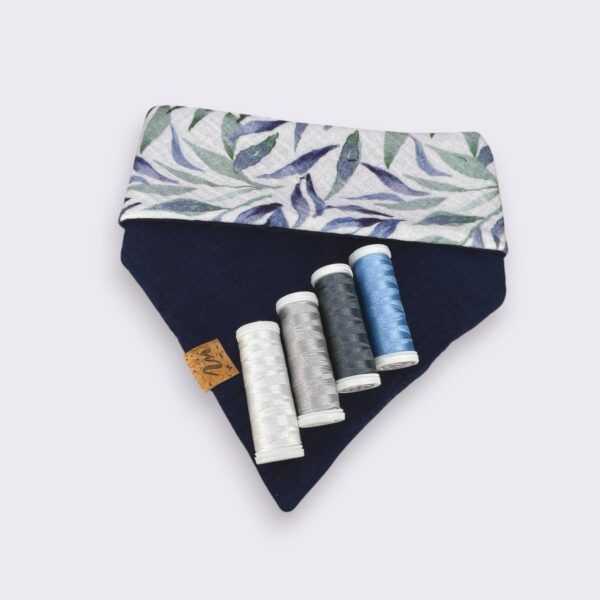 Bestickbares Bandana Hundehalstuch Seegras zum knoten – Bild 5