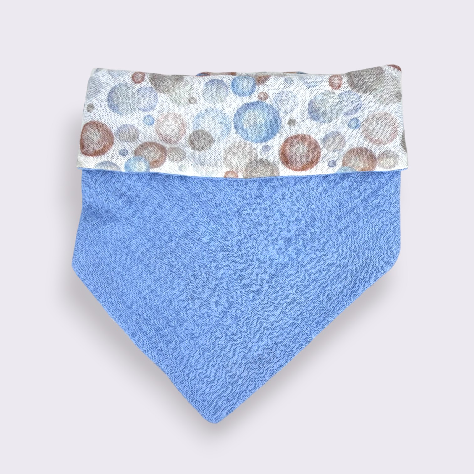 Bestickbares Bandana Hundehalstuch Seifenblasen zum knoten – Bild 3